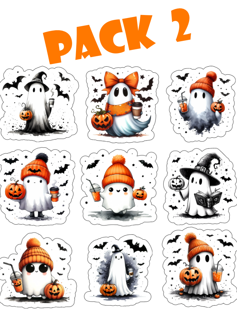 Cute Ghosts Halloween Pack 2