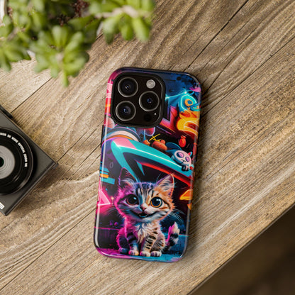 Super Cute Graffiti Cat Phone Case