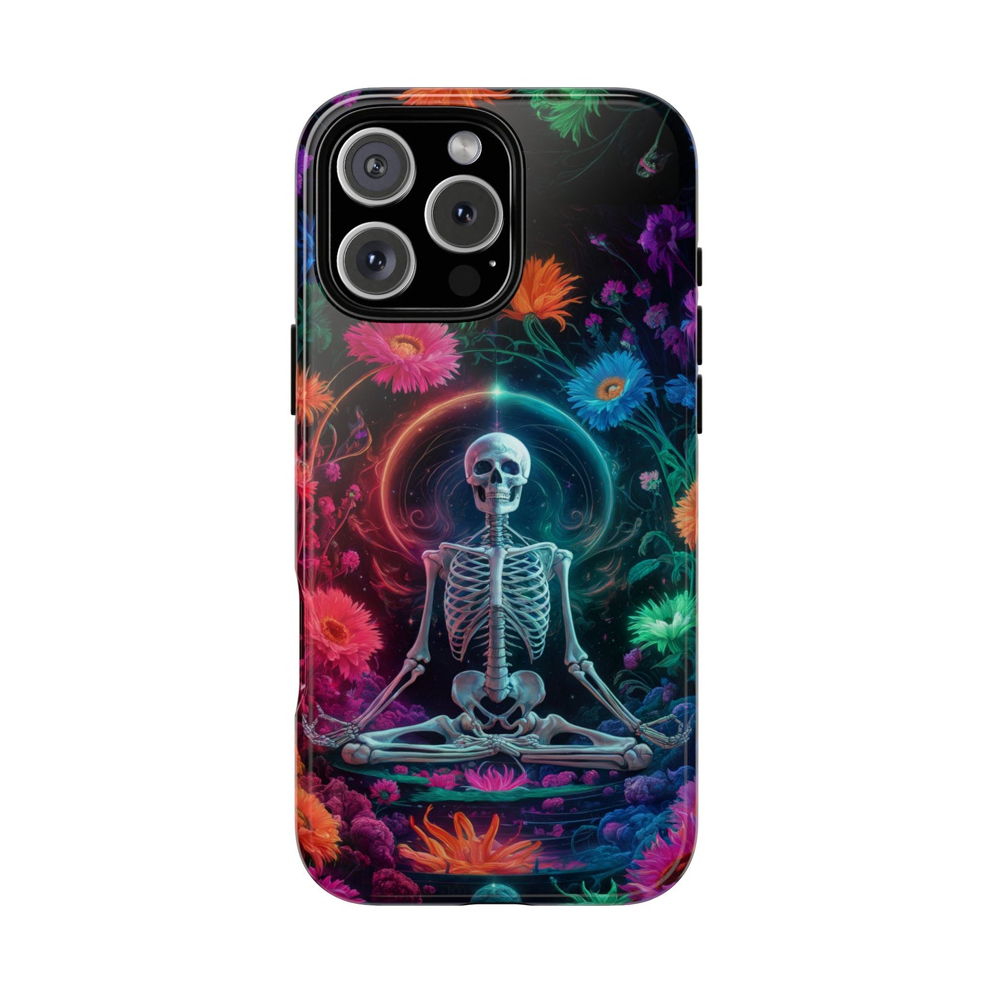 iPhone 16 Zen Skeleton With Wildflowers