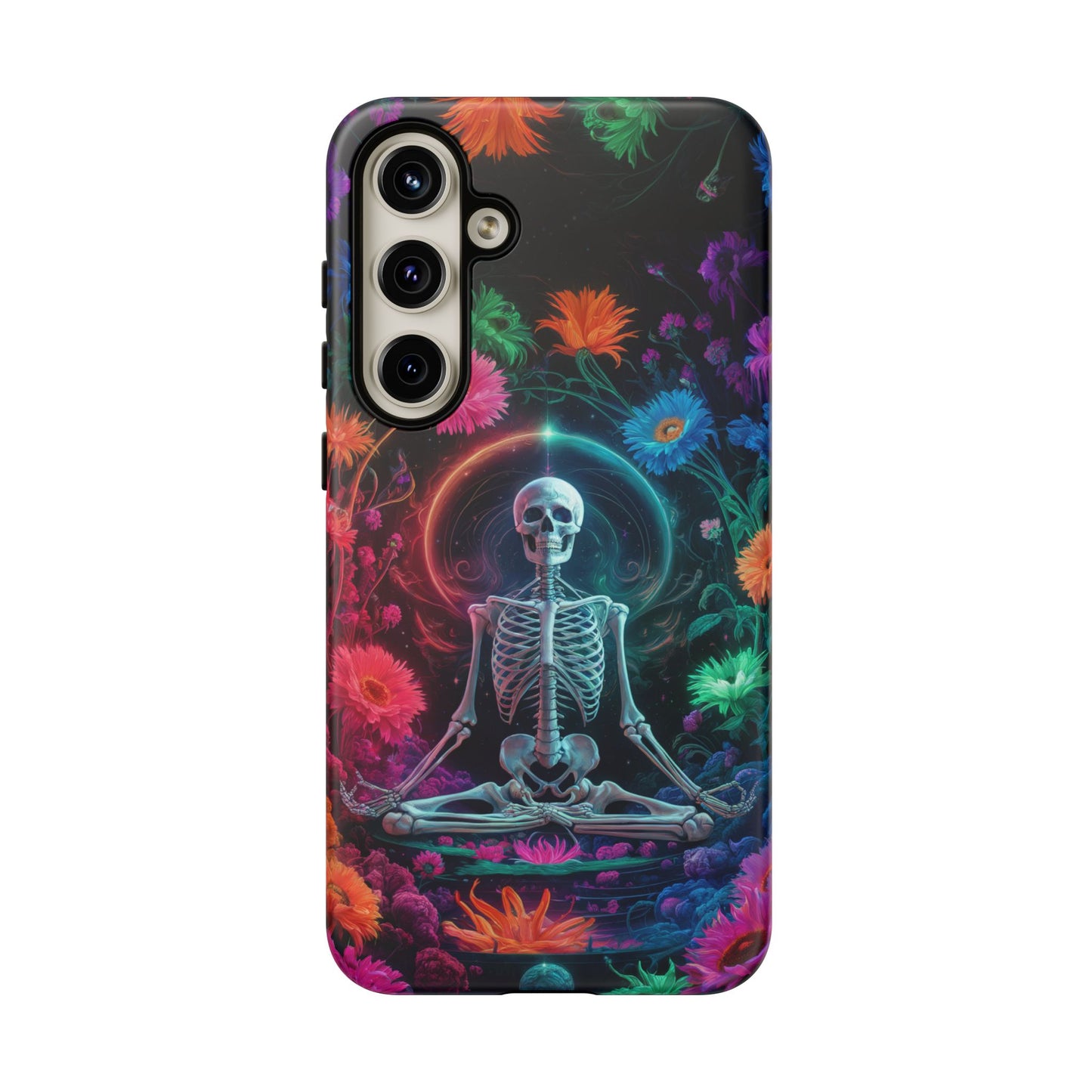 iPhone 16 Zen Skeleton With Wildflowers