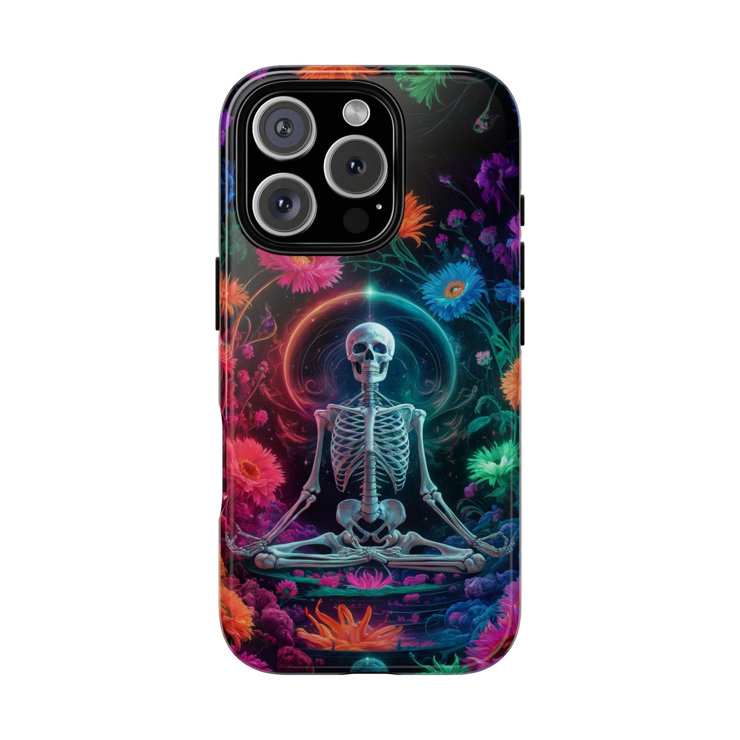 iPhone 16 Zen Skeleton With Wildflowers