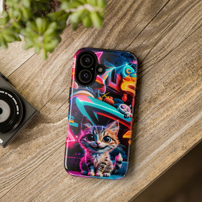 Super Cute Graffiti Cat Phone Case