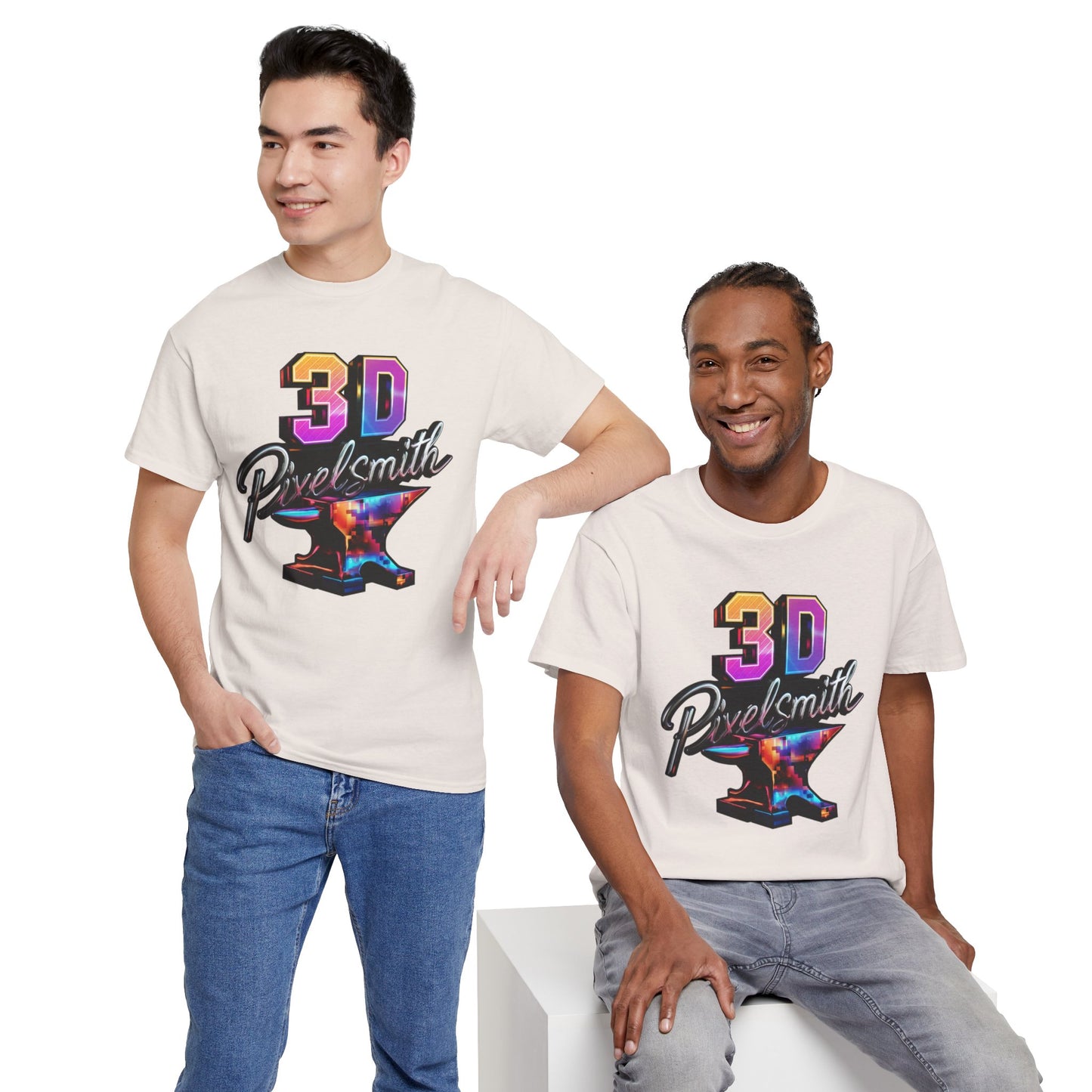 3D Pixelsmith Unisex Heavy Cotton Tee