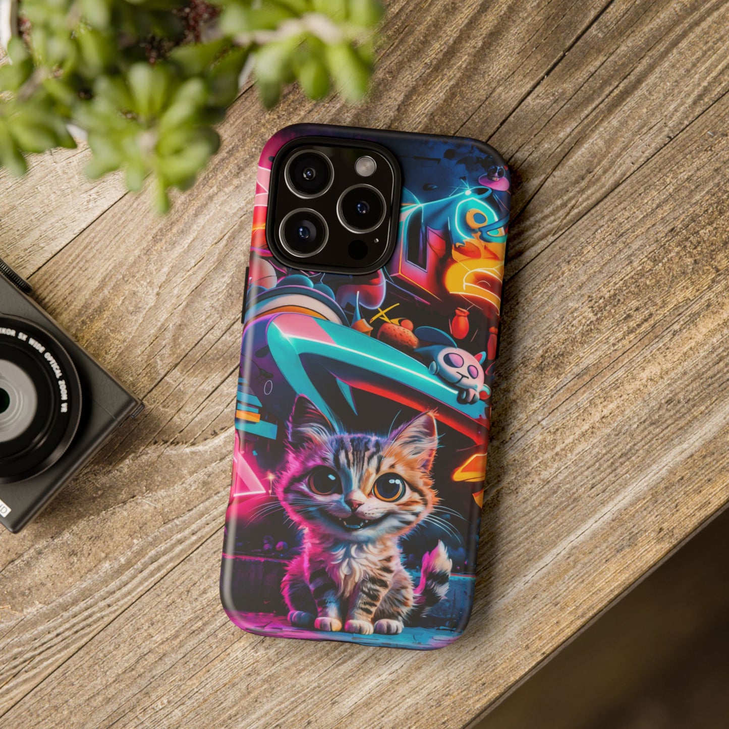 Super Cute Graffiti Cat Phone Case