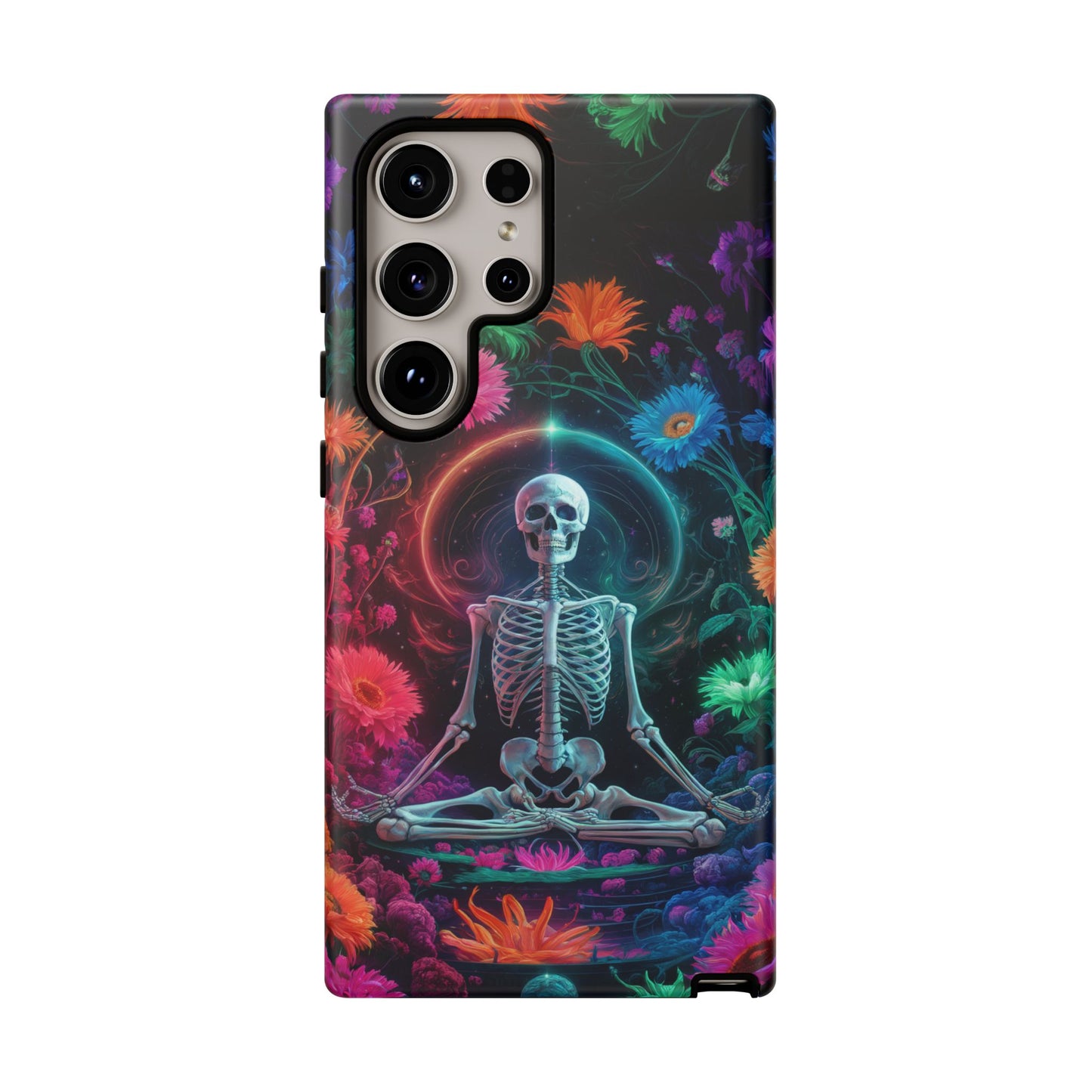 iPhone 16 Zen Skeleton With Wildflowers