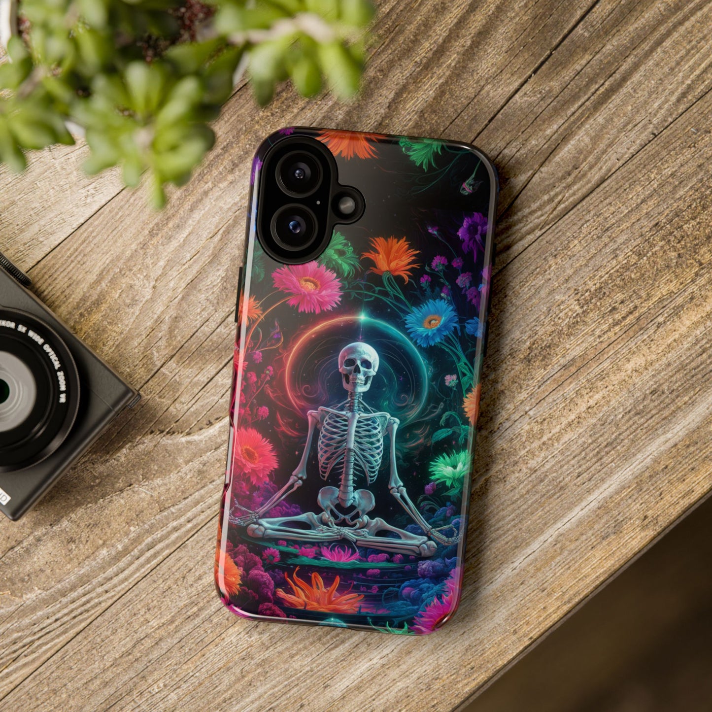 iPhone 16 Zen Skeleton With Wildflowers