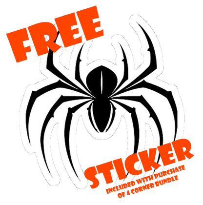 3D Printed Spiderweb Corner Bundle (4 pieces) + FREE Bonus!!