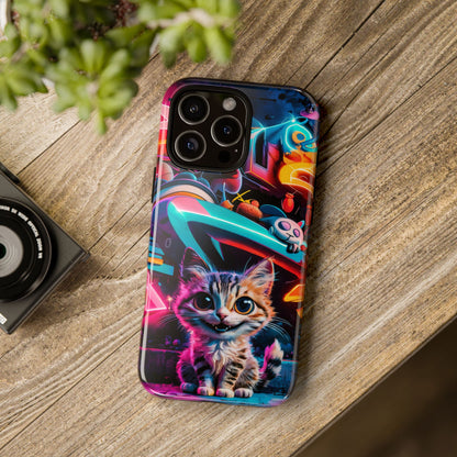 Super Cute Graffiti Cat Phone Case