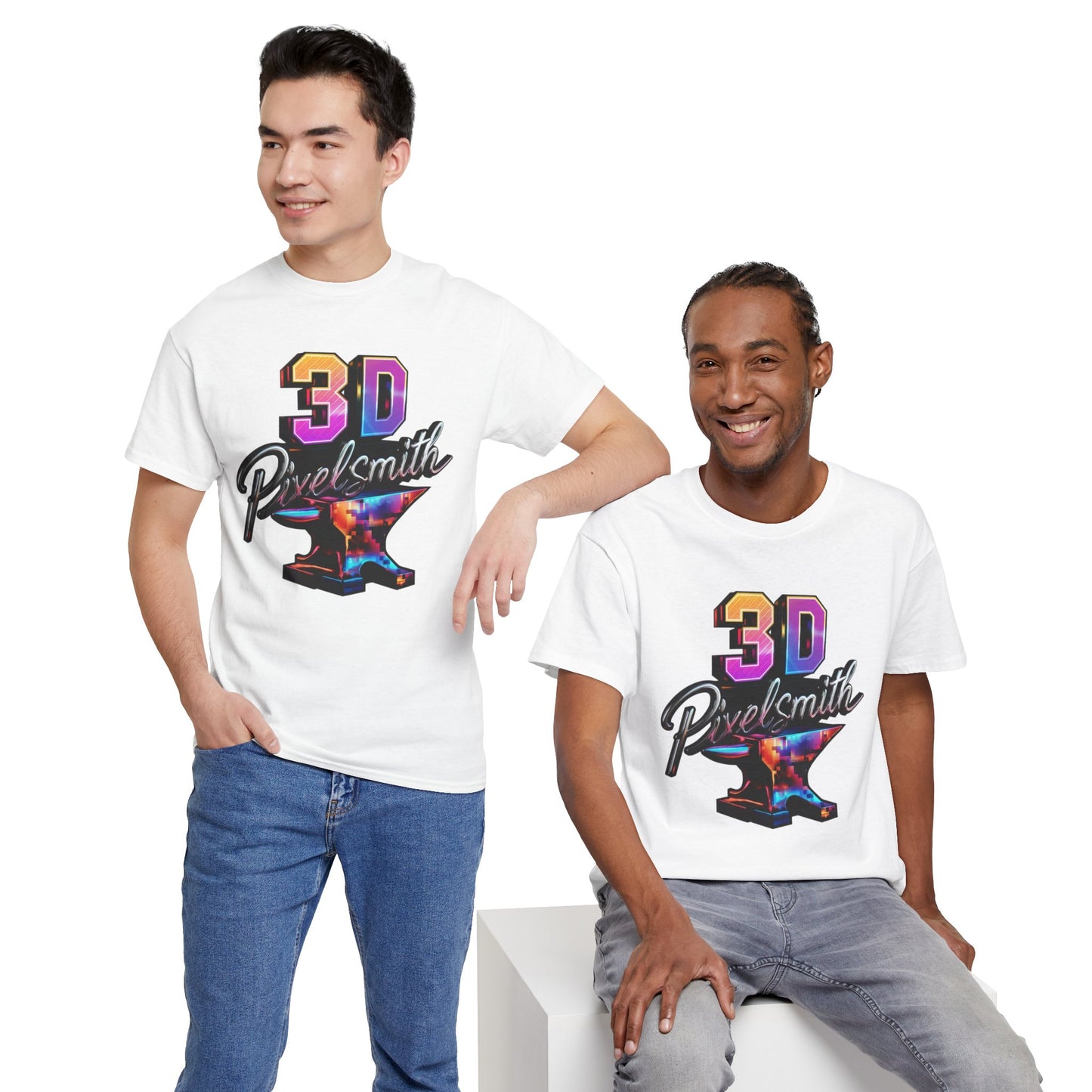 3D Pixelsmith Unisex Heavy Cotton Tee