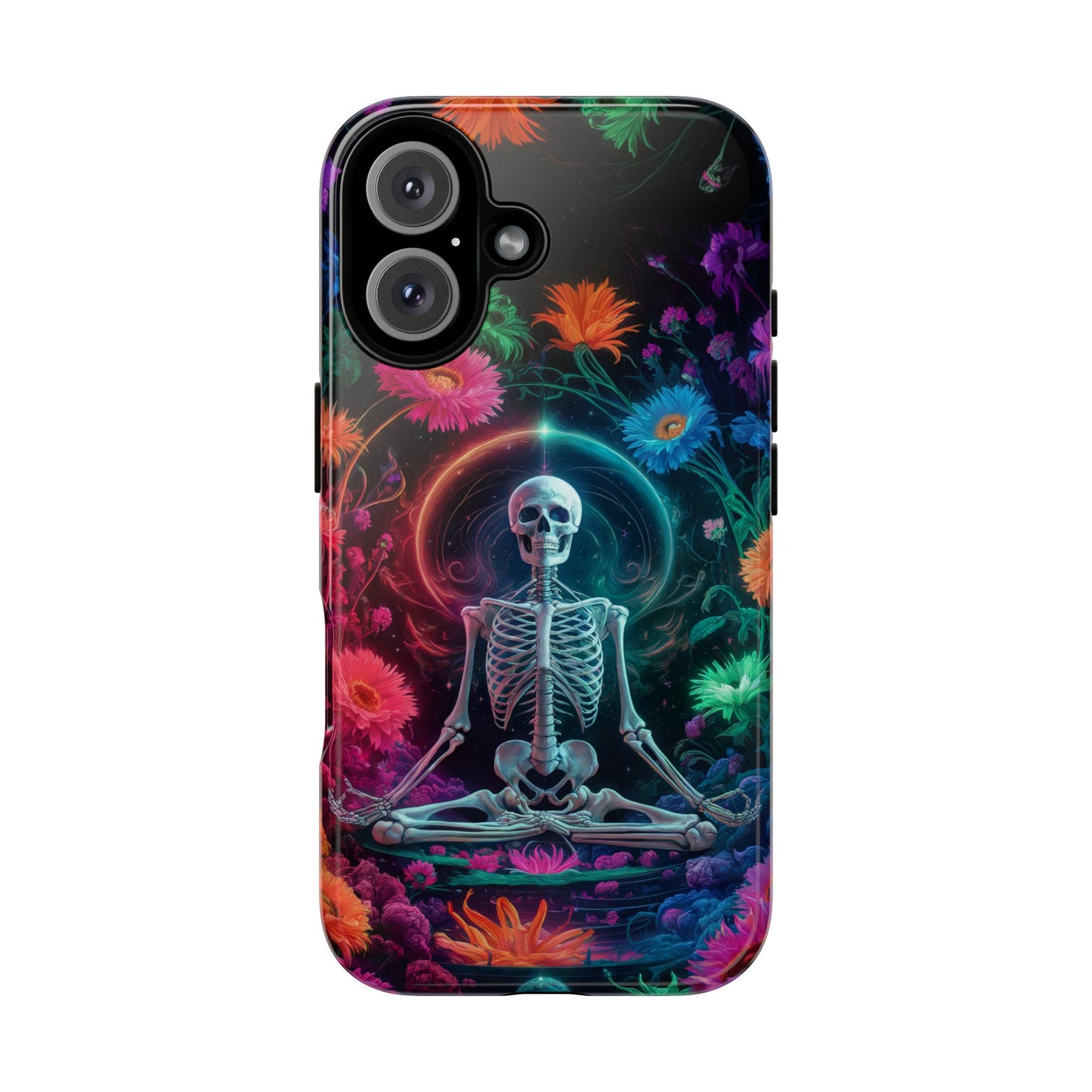 iPhone 16 Zen Skeleton With Wildflowers