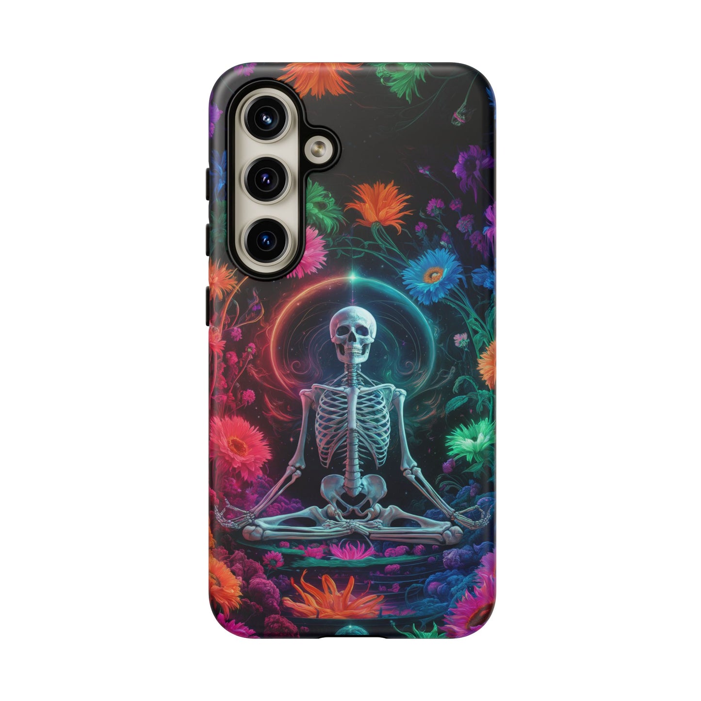 iPhone 16 Zen Skeleton With Wildflowers