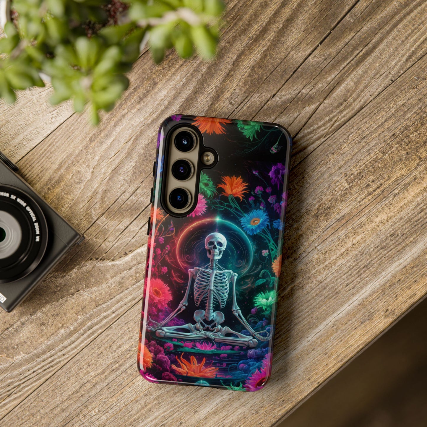 iPhone 16 Zen Skeleton With Wildflowers