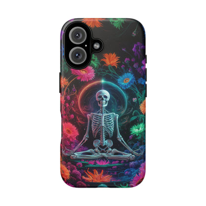 iPhone 16 Zen Skeleton With Wildflowers