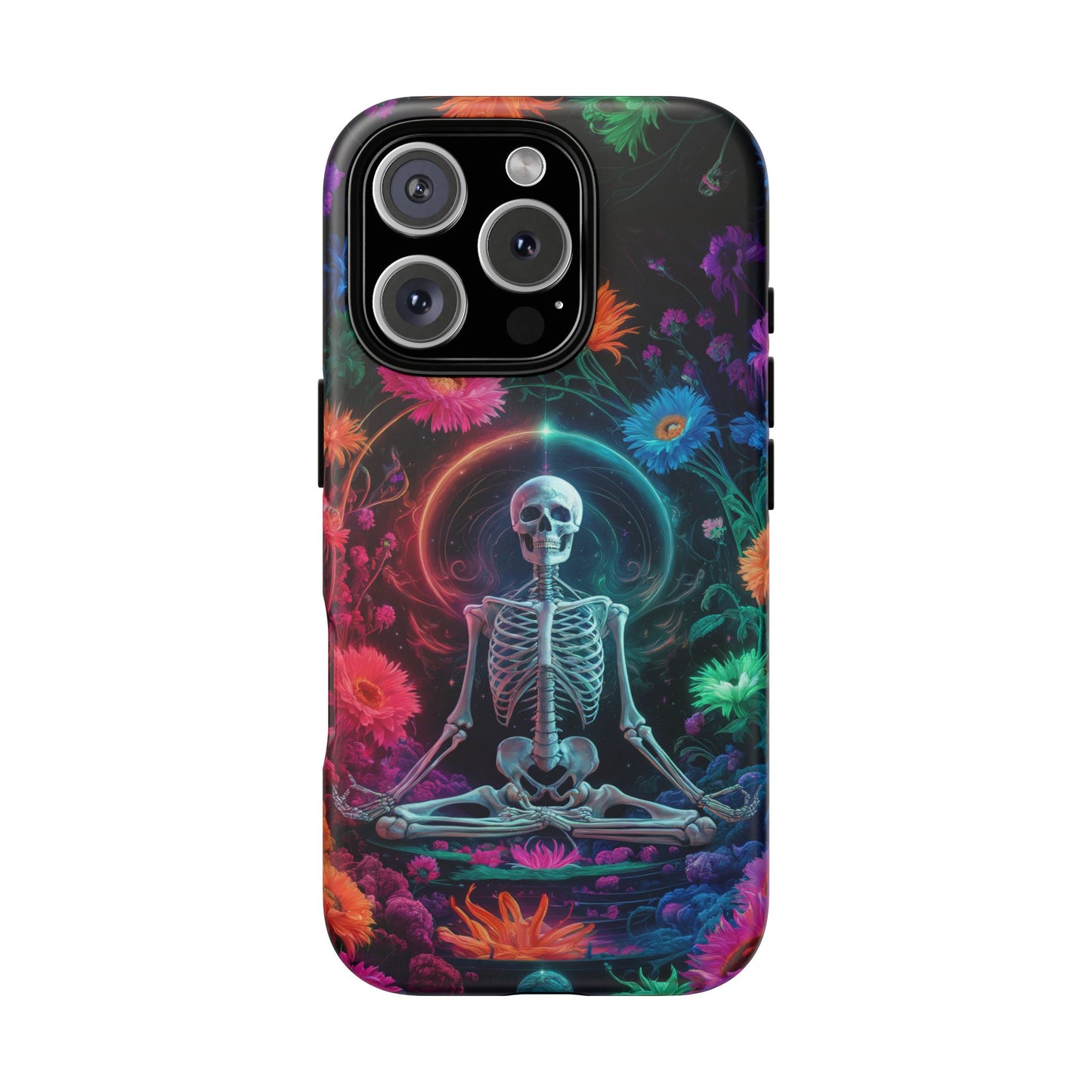 iPhone 16 Zen Skeleton With Wildflowers