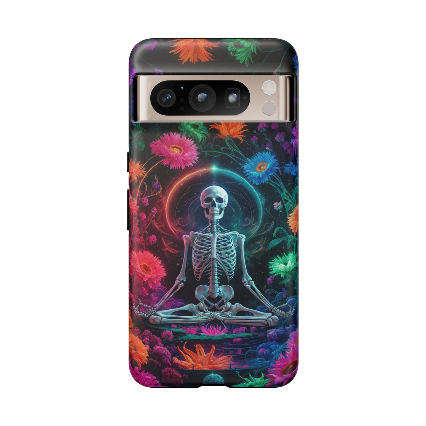 iPhone 16 Zen Skeleton With Wildflowers