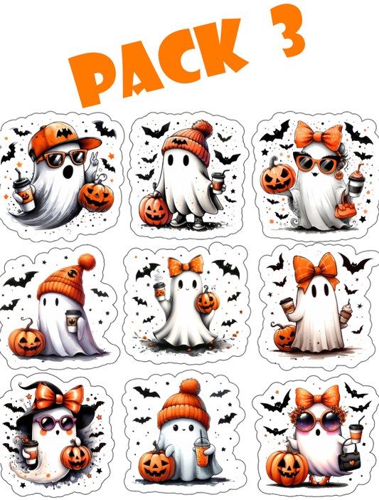 Cute Ghosts Halloween Pack 3