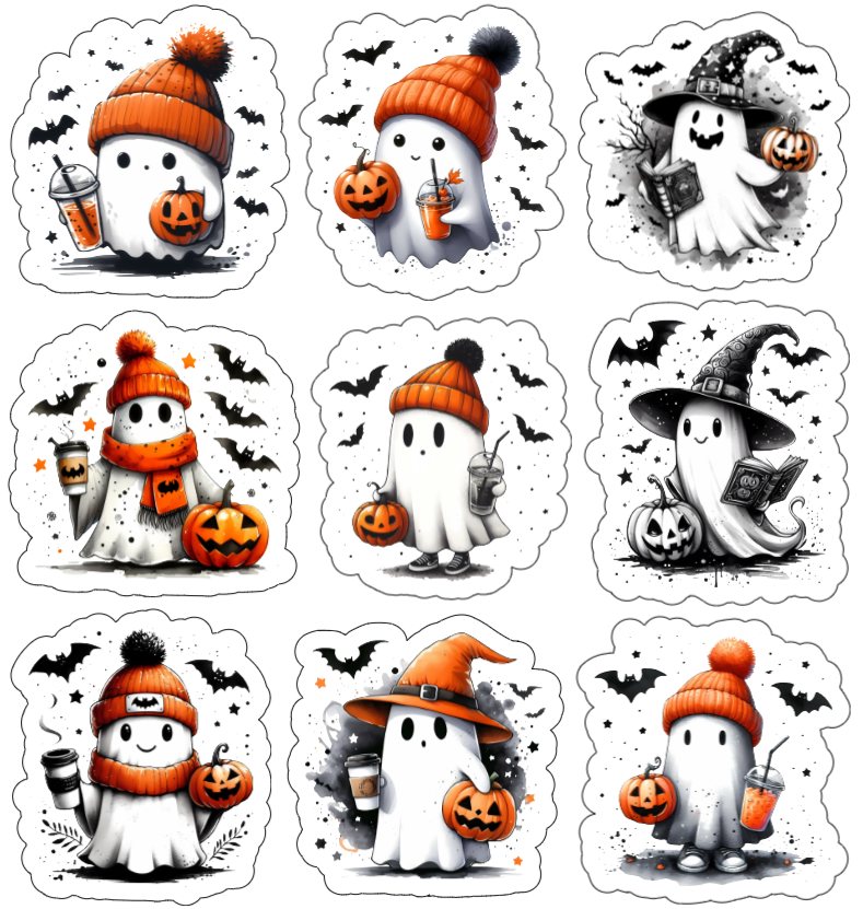 Cute Ghosts Halloween Bundle Super Pack