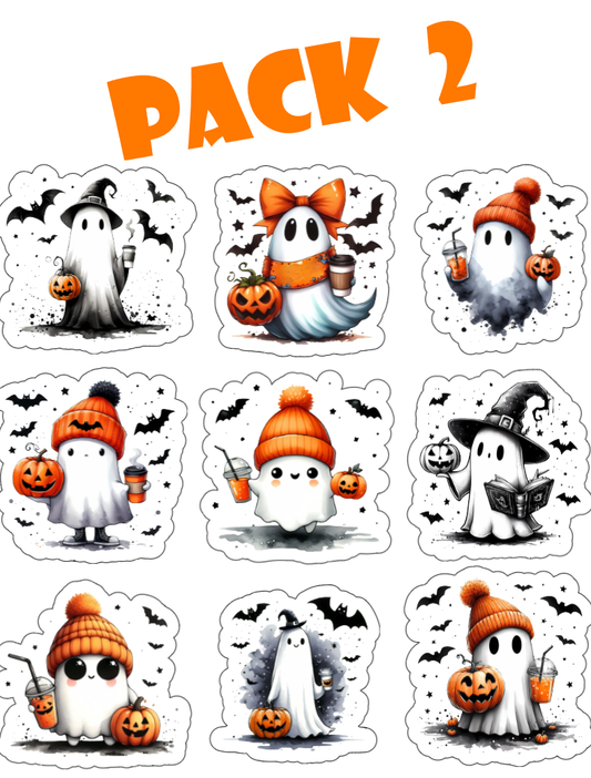 Cute Ghosts Halloween Pack 2