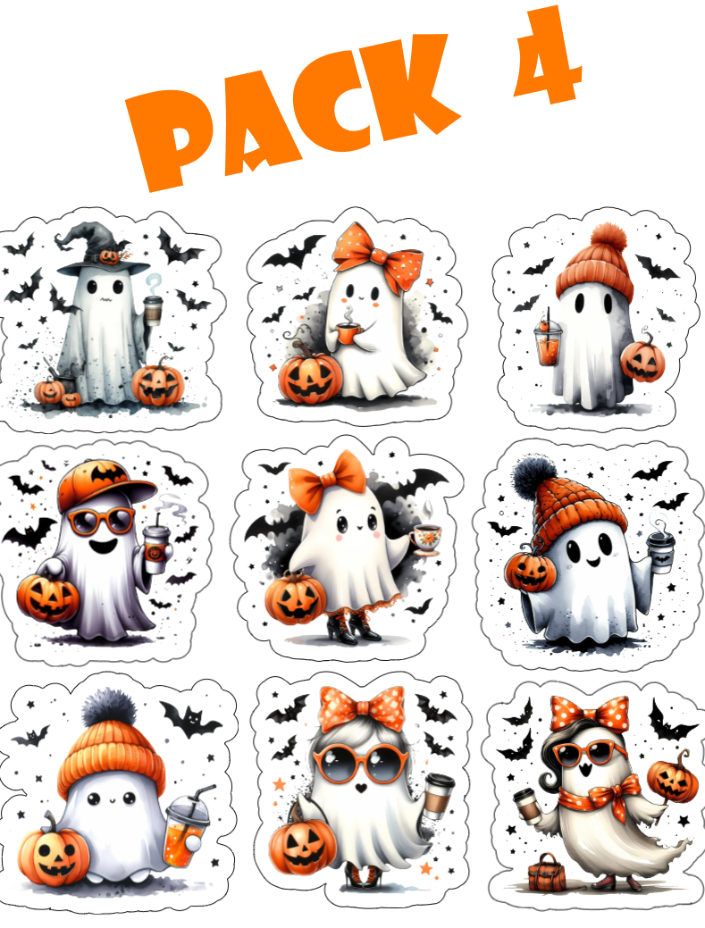 Cute Ghosts Halloween Bundle Super Pack