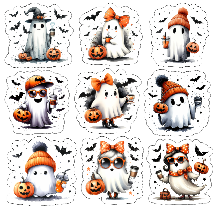 Cute Ghosts Halloween Bundle Super Pack