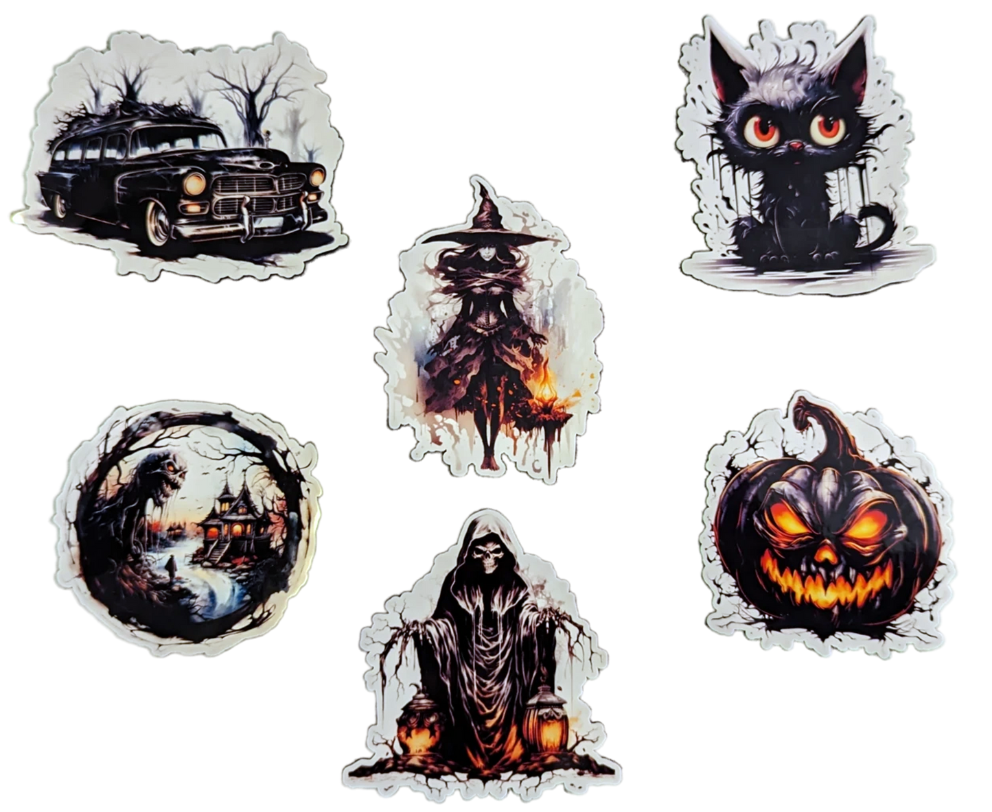 Beautifully Spooky Halloween Art Sticker Pack