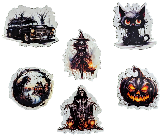 Beautifully Spooky Halloween Art Sticker Pack